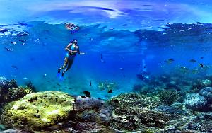 Coral reef scenic ilot Maitre Marine Reserve Coral reef scenic ilot Maitre Marine Reserve